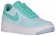 Nike Air Force 1 Low Flyknit Femmes baskets vert clair/blanc UMJ467