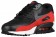 Nike Air Max 90 Essential Hommes chaussures de sport rouge/gris EKD658