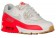 Nike Air Max 90 Femmes chaussures de sport blanc/rouge YEL426