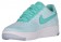 Nike Air Force 1 Low Flyknit Femmes baskets vert clair/blanc UMJ467