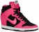 Nike Dunk Sky Hi Femmes chaussures de sport noir/blanc FTU565