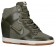 Nike Dunk Sky Hi Femmes chaussures de course olive verte/blanc LAI040