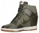 Nike Dunk Sky Hi Femmes chaussures de course olive verte/blanc LAI040